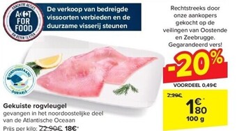 Carrefour Gekuiste rogvleugel aanbieding