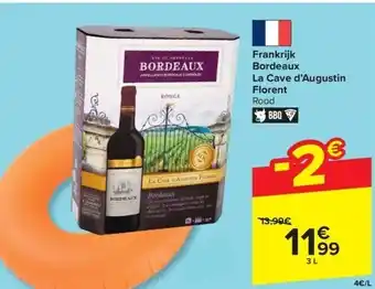 Carrefour Frankrijk bordeaux la cave d’augustin florent aanbieding