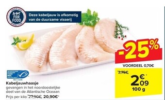 Carrefour Kabeljauwhaasje aanbieding