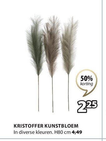 Jysk Kristoffer kunstbloem aanbieding