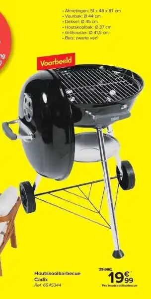 Carrefour Houtskoolbarbecue cadix aanbieding