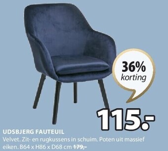 Jysk Udsbjerg fauteuil aanbieding