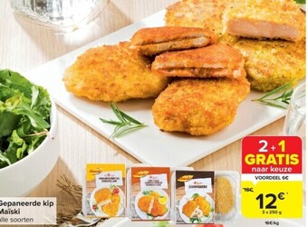 Carrefour Gepaneerde kip maïski aanbieding