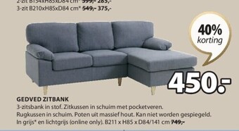Jysk Gedved zitbank aanbieding