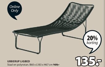 Jysk Ubberup ligbed aanbieding