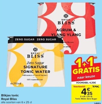 Blikjes tonic royal bliss