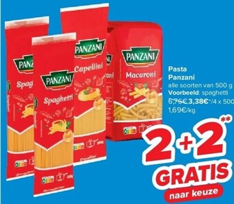 Carrefour Pasta panzani aanbieding
