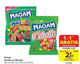 Carrefour Snoep haribo en maoam aanbieding