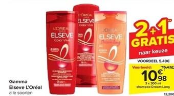 Carrefour Gamma elseve l’oréal aanbieding