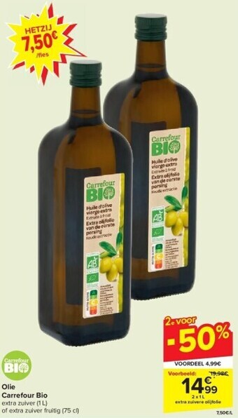 Carrefour Olie carrefour bio aanbieding