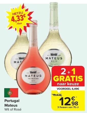 Carrefour Portugal mateus aanbieding
