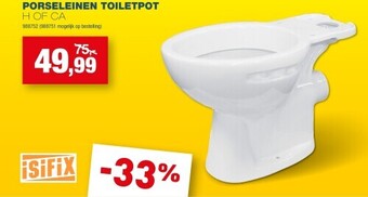 Porseleinen toiletpot h of ca
