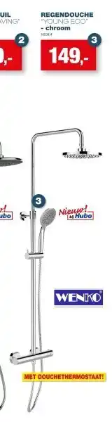 Hubo Regendouche “young eco” aanbieding