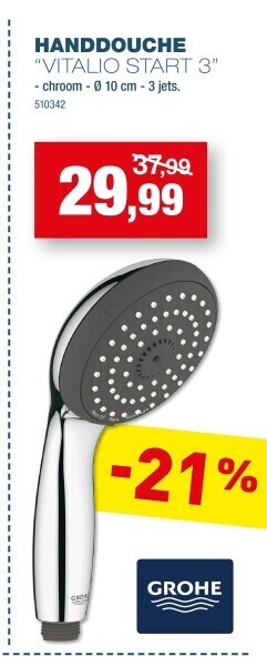 Hubo Handdouche “vitalio start 3” aanbieding