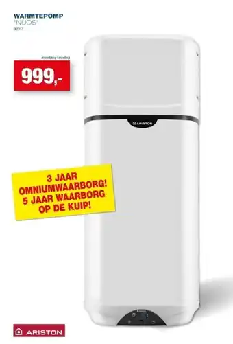 Hubo Warmtepomp “nuos“ aanbieding