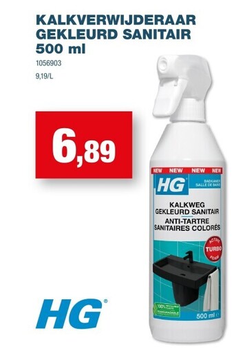 Hubo Kalkverwijderaar gekleurd sanitair 500 ml aanbieding