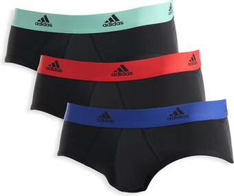 Bol.com Adidas sport brief (3pk) heren onderbroek - maat s aanbieding