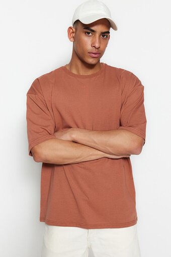 Bol.com Trendyol mannen standaard mouw basis t-shirt aanbieding