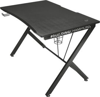 Bol.com Trust gxt711 dominus gaming tafel zwart, groen aanbieding