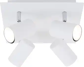 Bol.com Briloner leuchten -opbouwspot - 4-lichts - draaibaar - gu10 - max. 40 watt - wit aanbieding