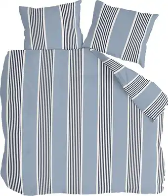 Byrklund dekbedovertrek get-away - 200x220 - 100% katoen - blauwgrijs