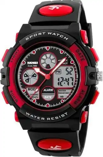 Kinderhorloge – shockproof – chronograaf – waterproof - red