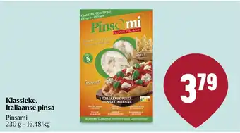 Delhaize Klassieke, Italiaanse pinsa Pinsami 230 g aanbieding