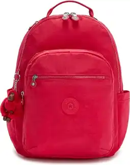 Bol.com Kipling seoul rugzak, 27 liter, 15 inch laptopvak - true pink aanbieding