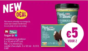 Delhaize VEGAN IJS 6 x 50 mL of 475 mL aanbieding
