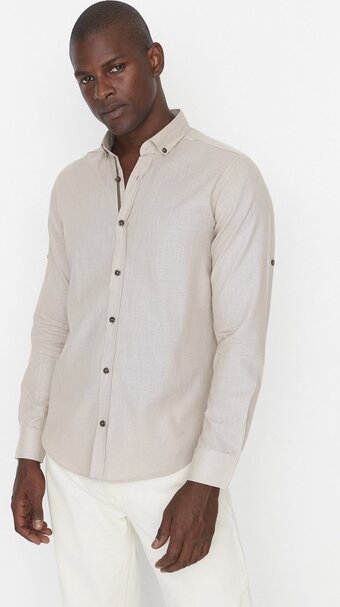 Bol.com Trendyol mannen standaard mouw basis shirt aanbieding