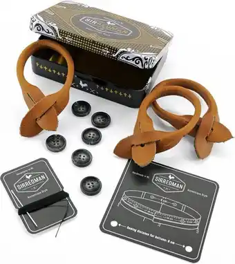 Bol.com Sir redman - bretels - 100% made in nl, - accessoire set cognac aanbieding