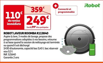 Auchan ROBOT LAVEUR ROOMBA R113840 aanbieding