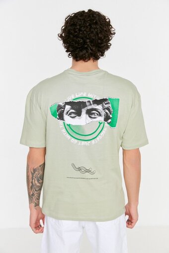 Bol.com Trendyol mannen standaard mouw basis t-shirt aanbieding
