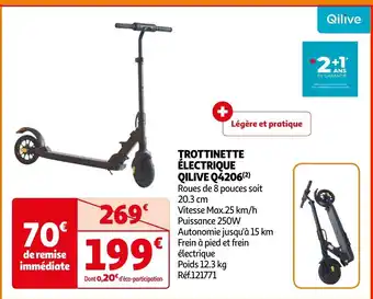 Auchan TROTTINETTE ÉLECTRIQUE QILIVE Q4206(²) aanbieding