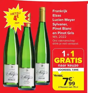 Frankrijk Elzas Lucien Meyer Sylvaner, Pinot Blanc en Pinot Gris Wit, 2022