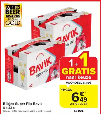 Blikjes Super Pils Bavik 2 x (6 x 33 cl)
