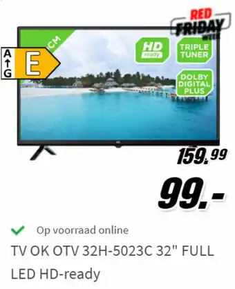 MediaMarkt TV OK OTV 32H-5023C 32" FULL LED HD-ready aanbieding