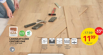 Brico LAMINAATVLOER CENTURY OAK aanbieding