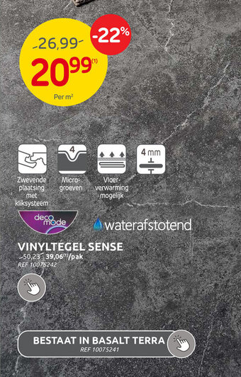 Brico VINYLTÉGEL SENSE aanbieding