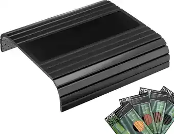 Bol.com Kos design flexibel dienblad armleuning – armleuning bescherming – dienblad bank – bamboe – beschermende coating - zwart – an aanbieding