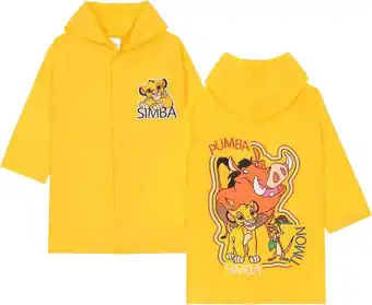 Bol.com The lion king simba - regenjas, jongens, geel / 98-104 aanbieding