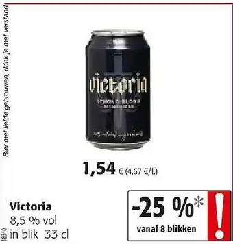 Colruyt Victoria 8,5% Vol In Blik aanbieding