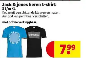 Kruidvat Jack & Jones Heren T-shirt aanbieding