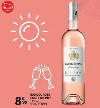 Auchan BANDOL ROSE COSTE BRUNE* 75 cl aanbieding