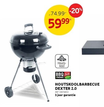 Brico Houtskoolbarbecue dexter 2.0 aanbieding