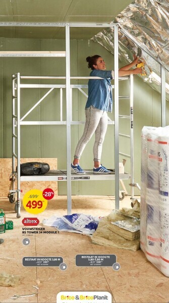 Brico Vouwsteiger rs tower 34 module 1 aanbieding