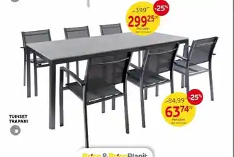Brico Tuinset trapani per tafel aanbieding