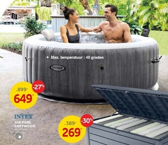 Brico Spa pure greywood aanbieding