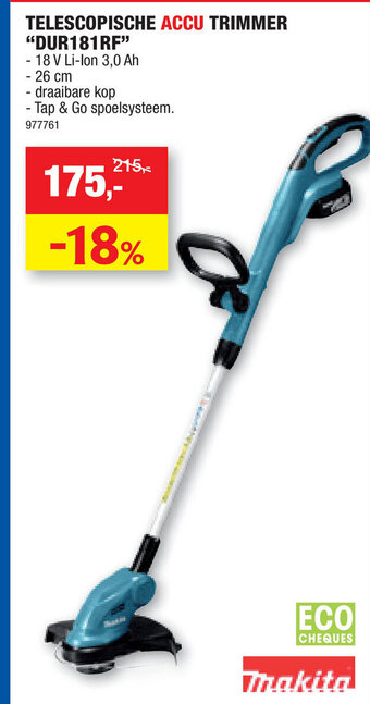 Hubo TELESCOPISCHE ACCU TRIMMER aanbieding