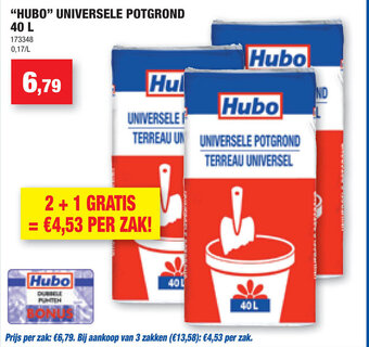 Hubo "HUBO" UNIVERSELE POTGROND 40L aanbieding